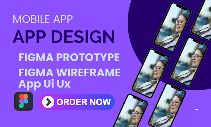 Gig Preview - Create app ui ux design prototype, mobile app design, figma wireframe