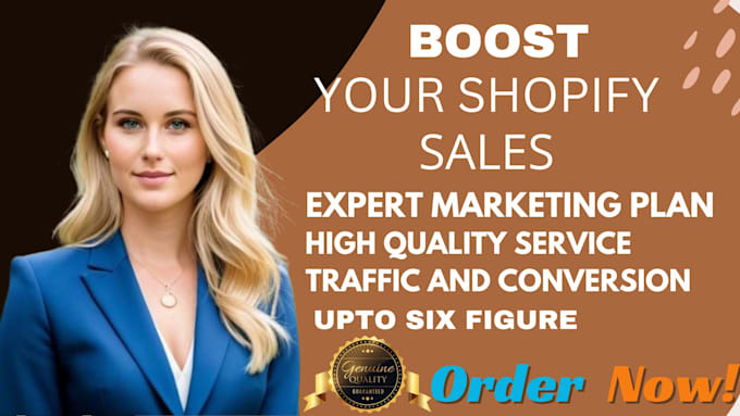 Gig Preview - Do strategic digital marketing service to boost your shopify sales