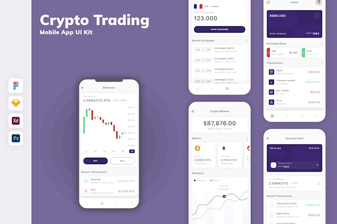 Gig Preview - Develop crypto trading app, stock trading app, forex trading app