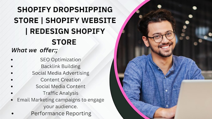 Gig Preview - Build a high converting shopify dropshipping store and ecommerce website