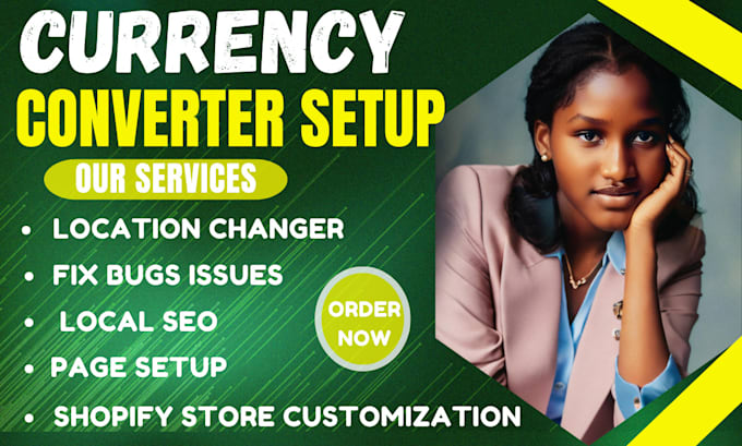 Gig Preview - Setup unique shopify store currency converter multicurrency switcher