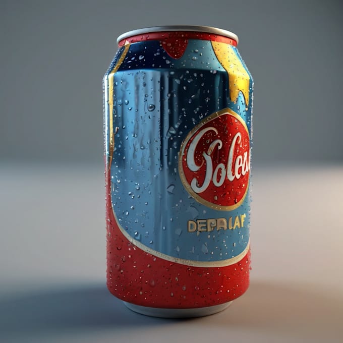 Gig Preview - 3d food animation soda animation 3d beverage animation 3d can product video ad