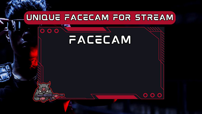 Gig Preview - Create design for your twitch stream facecam overlay, webcam