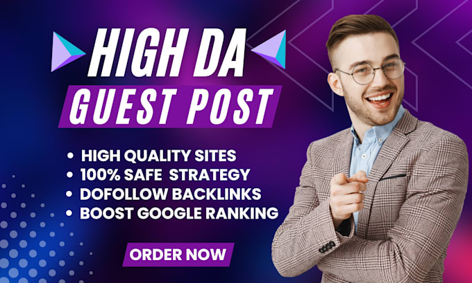 Gig Preview - Publish high quality SEO guest post for dofollow backlinks through guest posting