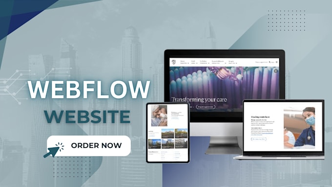 Gig Preview - Design a responsive webflow website, redesign webflow