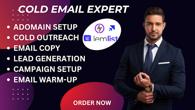 Gig Preview - Setup instantly ai lemlist saleshandy for cold email outreach appointment