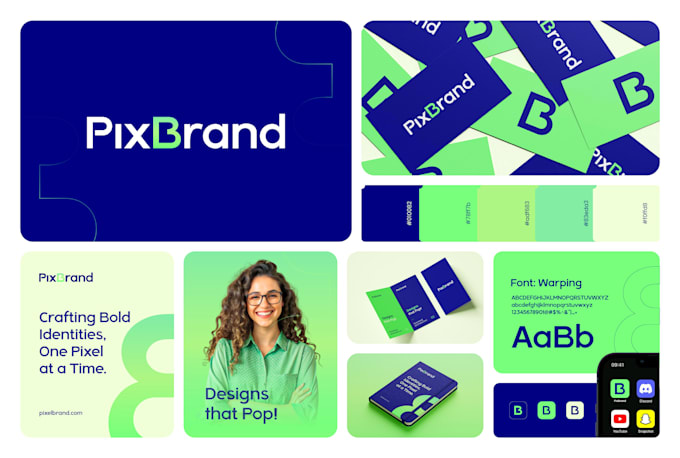 Gig Preview - Design brand identity, brand style guide and business logo with visual identity