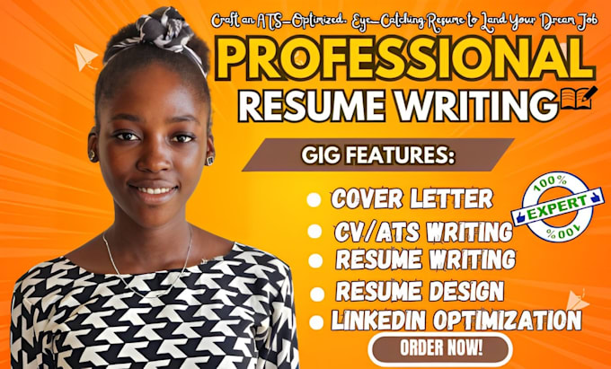 Bestseller - write create your resume cover letter CV design resume linkedin profile