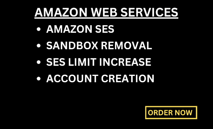 Bestseller - setup an AWS account remove from sandbox and raise ses limit