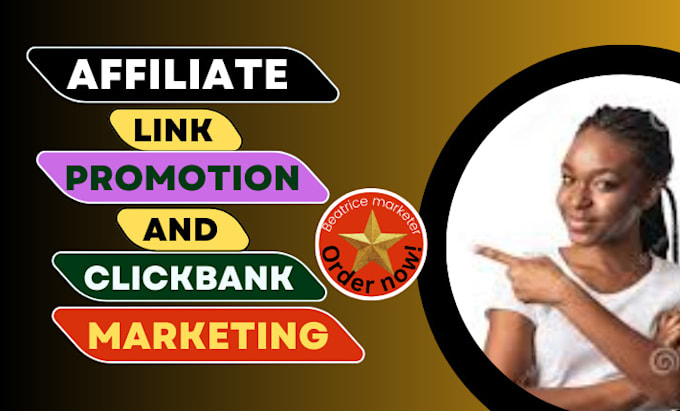 Gig Preview - Promote your clickbank affiliate link, amazon affiliate marketing