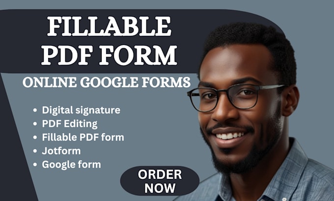 Gig Preview - Create fillable pdf form or design your pdf form online google forms and jotform