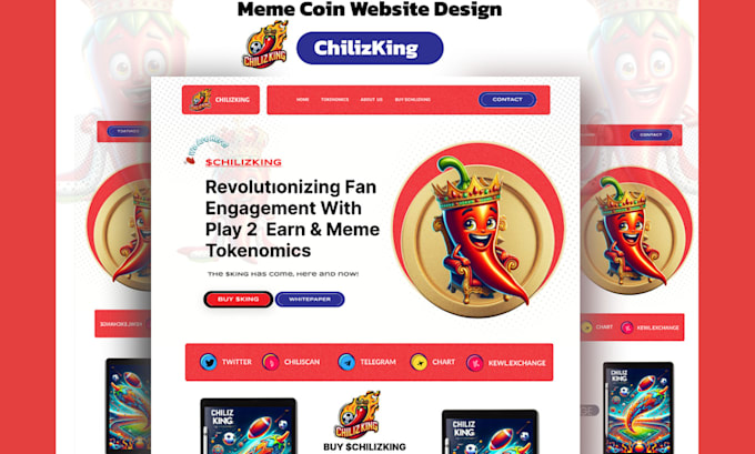 Gig Preview - Create crypto meme website, crypto token website, crypto landing page in 24hours