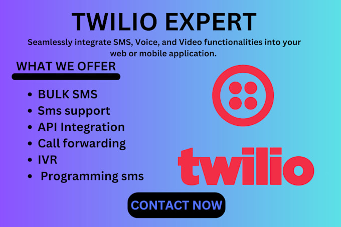 Gig Preview - Setup verified upgraded twilio, telnyx account for bulk SMS