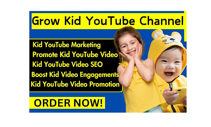 Gig Preview - Promote kids youtube video in channel