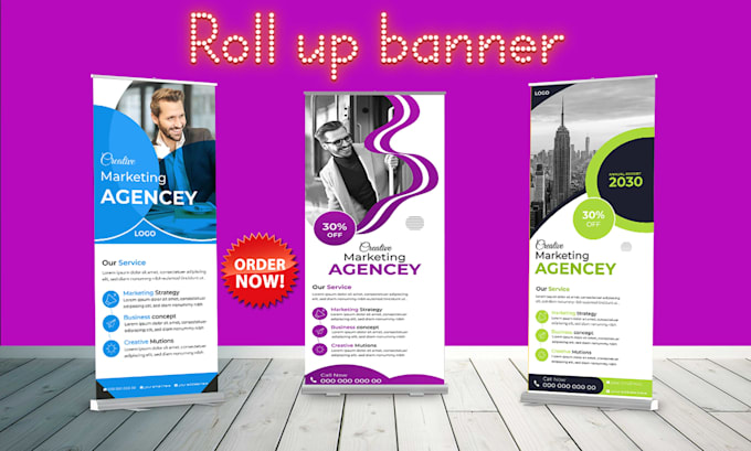 Gig Preview - Create outstanding roll up banner design in 24 hours