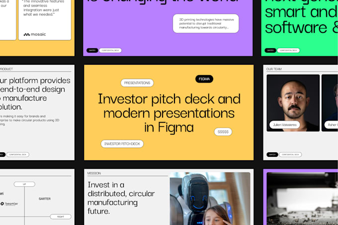 Gig Preview - Design presentation slides and pitch deck in figma