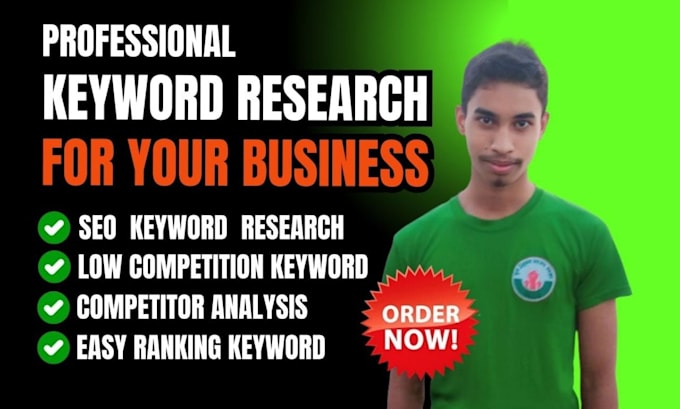 Gig Preview - Seo a professional keyword research for your business