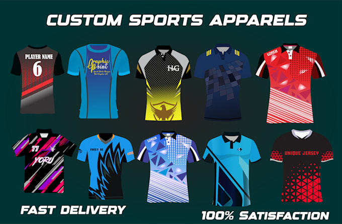 Gig Preview - Design sublimation sports t shirt jersey designs