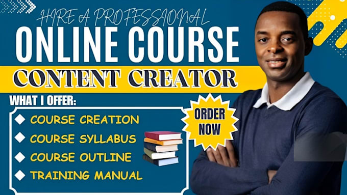 Gig Preview - Do online course creation for digital product store, training manual,beta reader