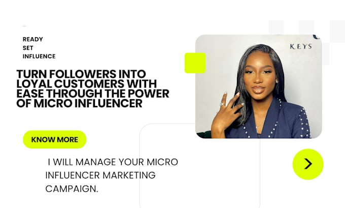 Gig Preview - Manage your micro influencer marketing campaign