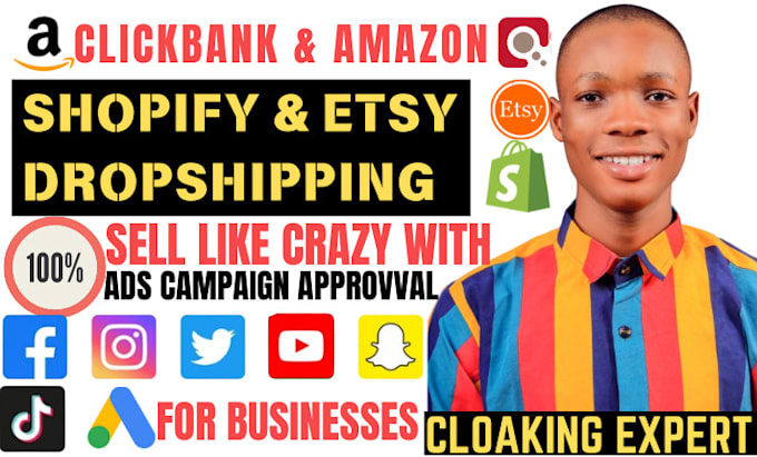 Bestseller - setup tiktok shop google ads campaign for clickbank amazon shopify dropshipping