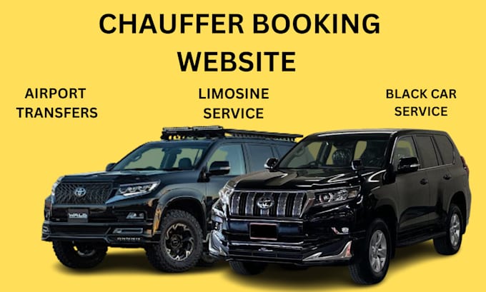 Gig Preview - Design limosine,chauffeur and taxi booking website