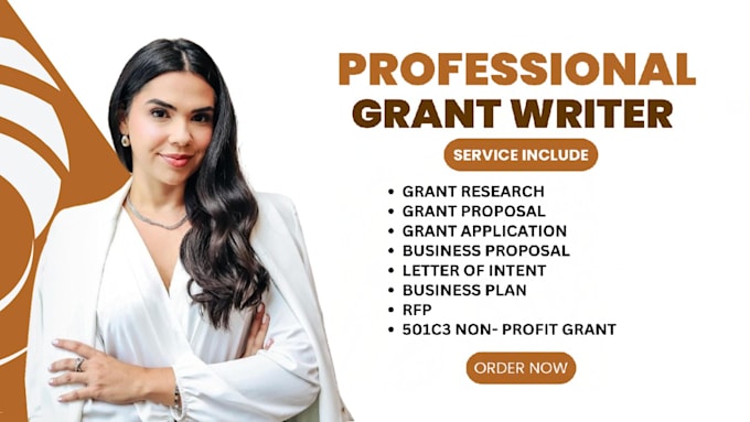 Gig Preview - Do grant writing grant proposal grant application business grants apply