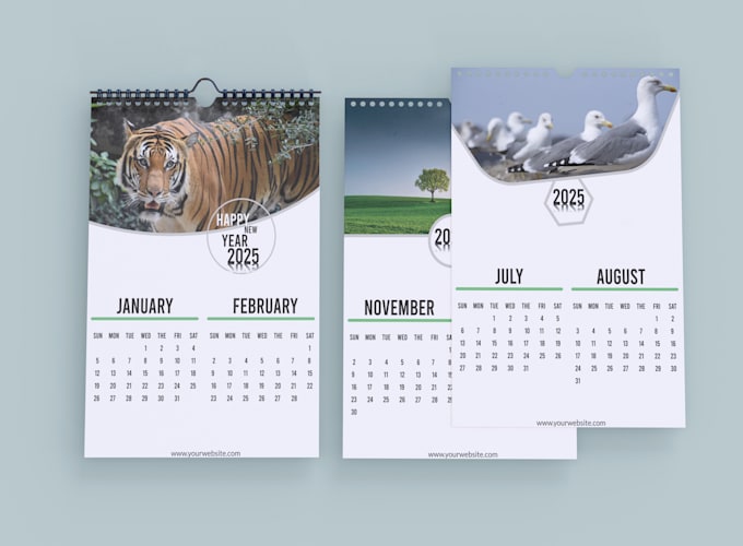 Bestseller - do professional , corporate wall and desk calendar design