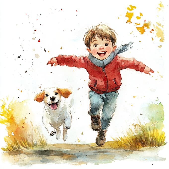 Gig Preview - Design realistic watercolor style children story book illustrations