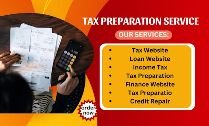 Gig Preview - Tax website, loan website, income tax, tax leads payday loan, finance website,