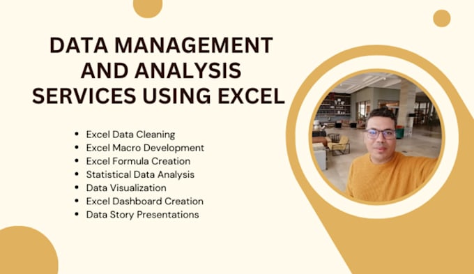 Gig Preview - Offer expert data management and analysis services using excel