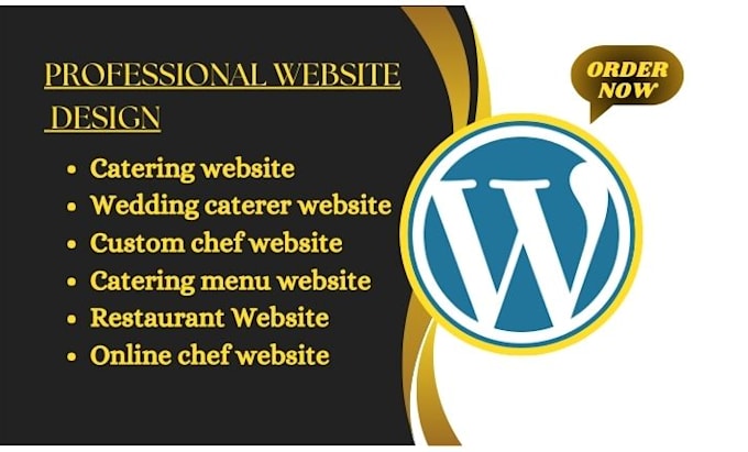 Bestseller - design a catering website, wedding caterer website, and chef website