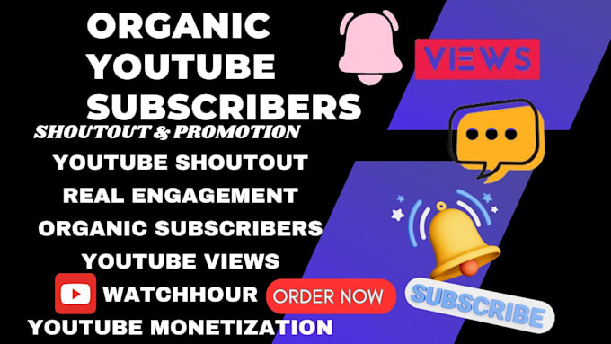 Gig Preview - Organically shoutout, promote your youtube channel