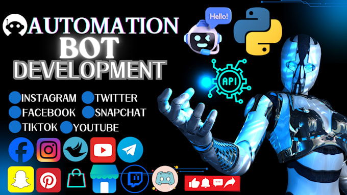 Gig Preview - Build youtube bot automation bot instagram API bot mass dm bot twitch bot