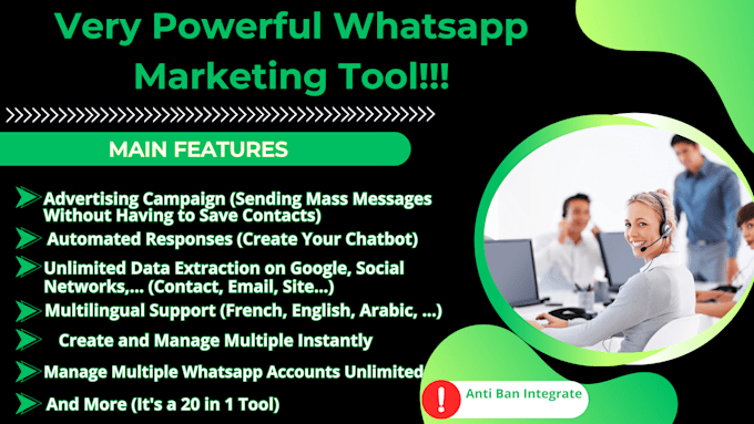 Gig Preview - Offer you a very powerful whatsapp marketing tool