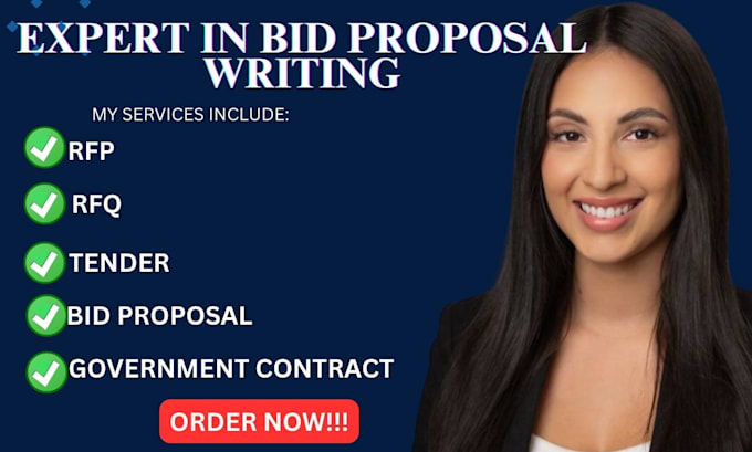 Gig Preview - Write a winning bid proposal for your rfp rfq and tender or government contract