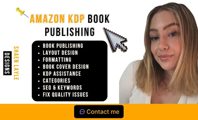 Gig Preview - Publish your book on amazon KDP, apple books, lulu and draft2digital