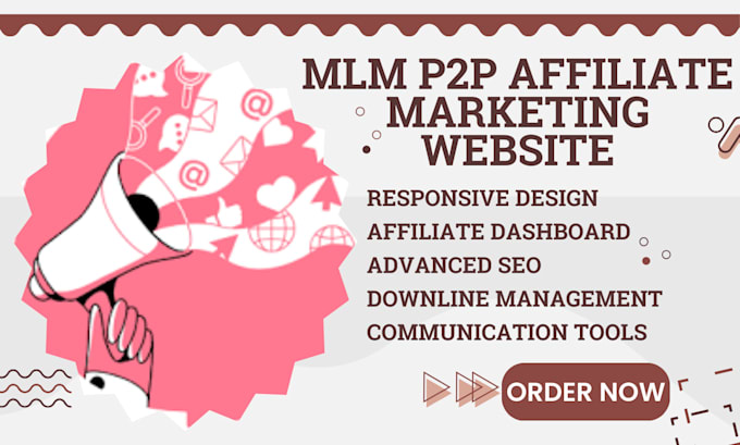 Bestseller - design mlm p2p affiliate marketing directselling franchising crowdfunding websit