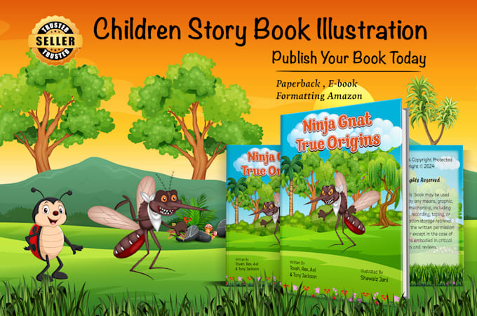 Gig Preview - Children story book illustration for amazon KDP publishing