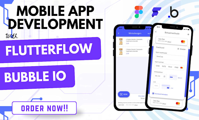 Gig Preview - Adalo flutterflow bubble io mobile app flutter development ios app android app