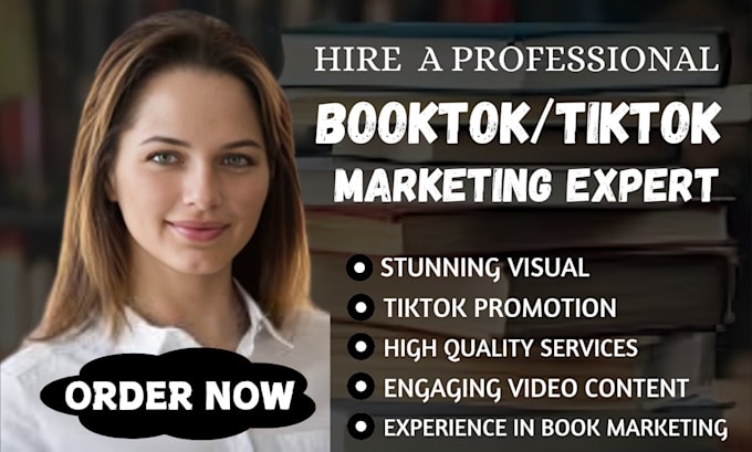 Gig Preview - Create tiktok book promotion booktok ebook marketing ebook marketing booktok