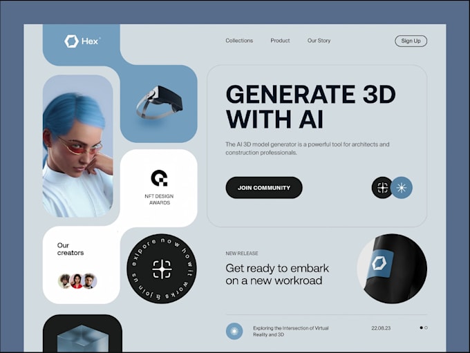 Gig Preview - Do ai web app avatar generator, ai n8n voice 3d avatar talking assistant agent