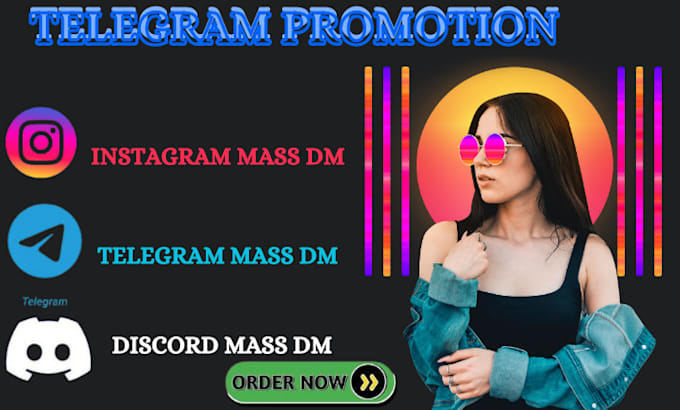 Gig Preview - Telegram mass dm, instagram mass  dm, discord mass dm, promotion