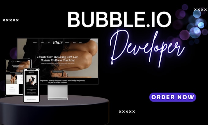 Gig Preview - Do bubble io website, build bubble app, bubble developer, bubble saas, no code