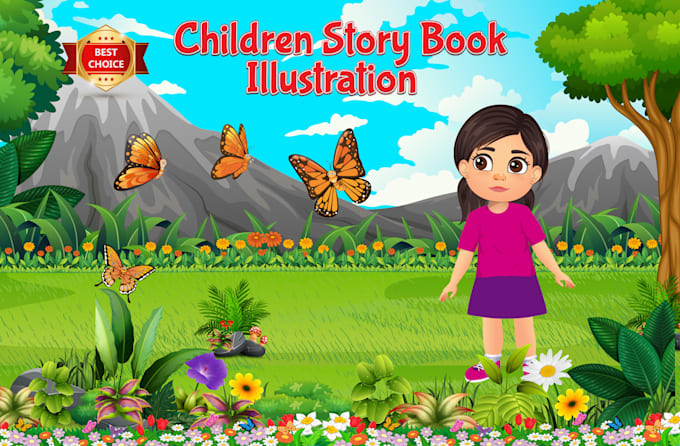 Gig Preview - Illustrate children story book illustrations for amazon KDP