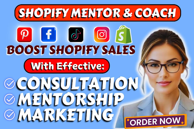 Gig Preview - Be your shopify mentor to boost shopify sales, shopify dropshipping consultant