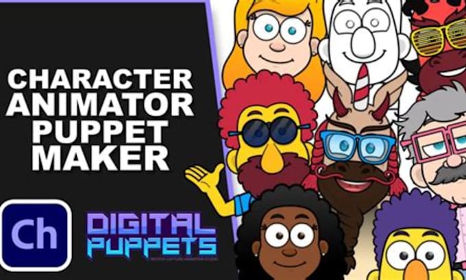 Gig Preview - Do adobe character animator puppet rig adobecharacter 2d cartoon animation video