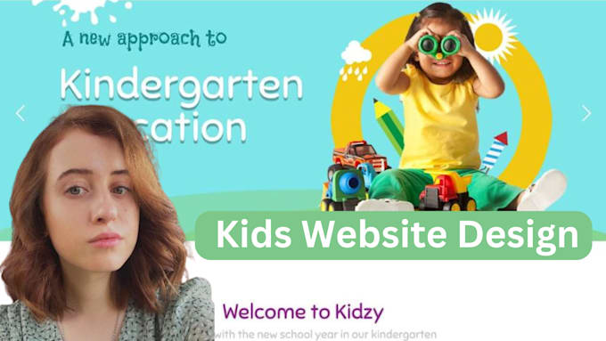 Gig Preview - Design user friendly daycare, childcare, kindergarten, kids, preschool website