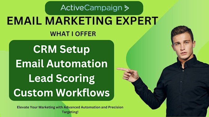 Gig Preview - Build activecampaign automations, segmentation, ab testing, drips analytics