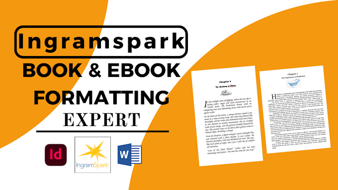 Gig Preview - Format, upload your book ebook on ingram spark, ingramspark format, ingramspark